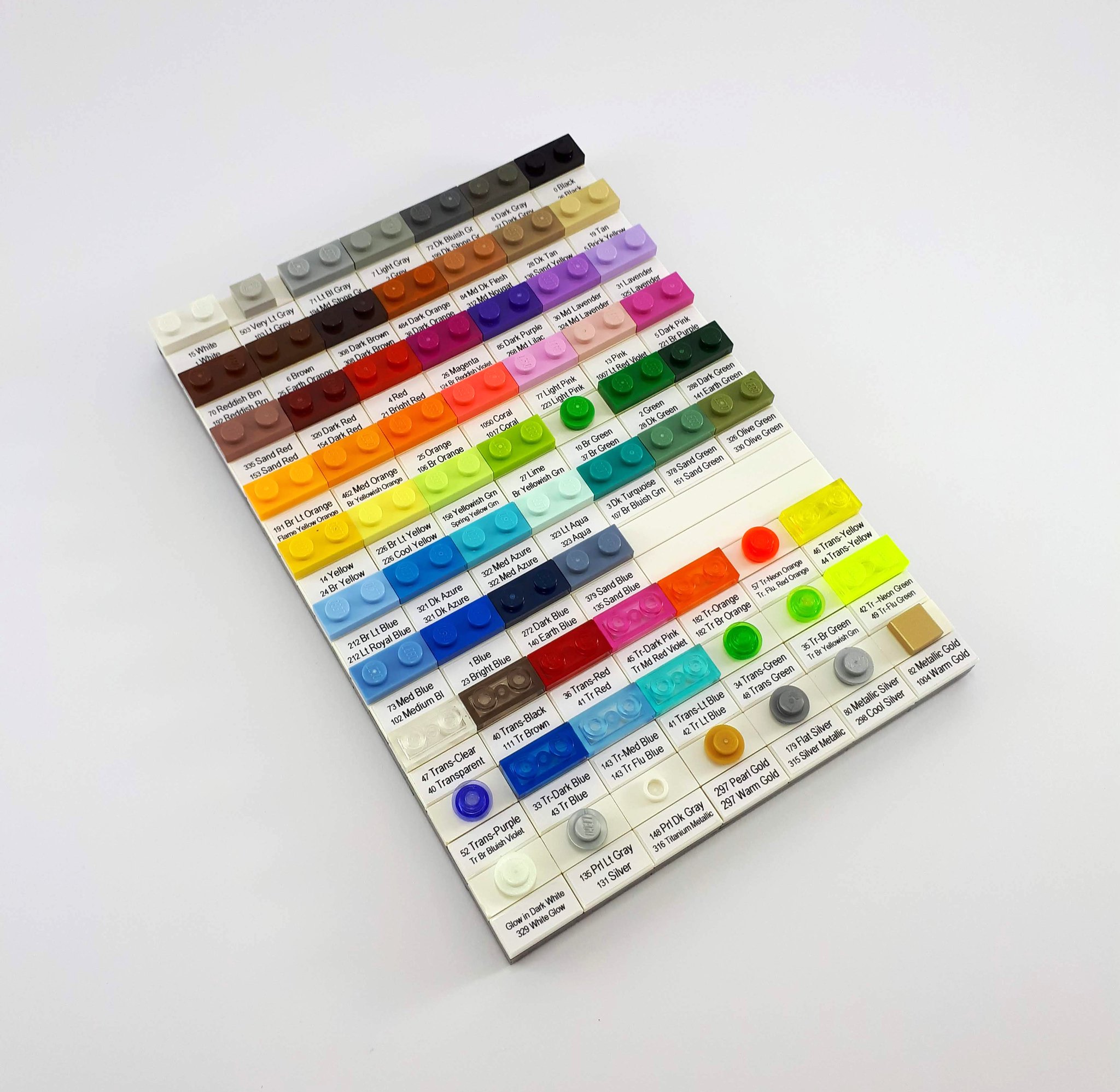 Inventario dei colori LEGO by CJ Hendrix